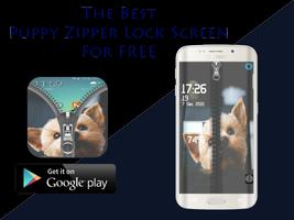 Puppy Zipper Lock Screens Free capture d'écran 3