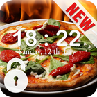 Pizza alimentaire Italie verrouillage icône