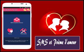 SMS et Poème d'amour Affiche
