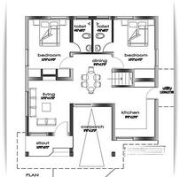 Plan du site minimaliste Affiche