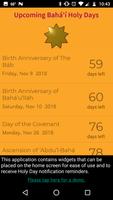 Bahá'í Holy Days Countdown screenshot 2