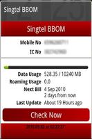Singtel Mini BBOM Widget Beta screenshot 1