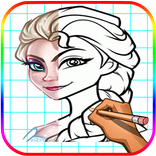 Learn How to Daw Elsa Easy Step (FREE)