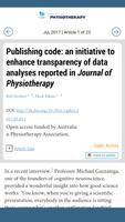 Journal of Physiotherapy screenshot 1