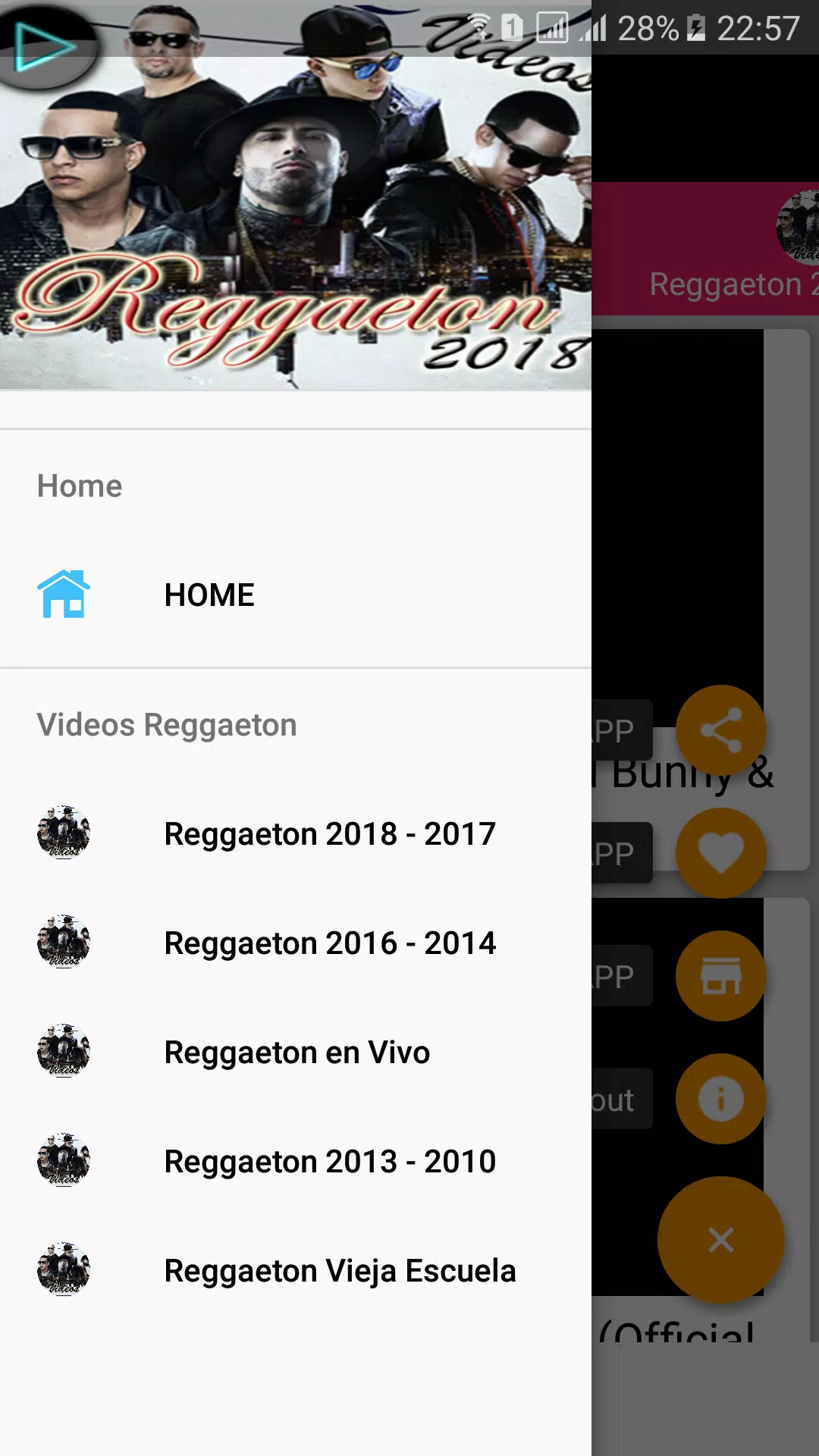 Descarga de APK de Descargar Reggaeton Videos para Android