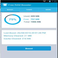 برنامه‌نما Free RAM Booster عکس از صفحه