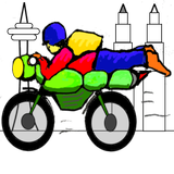 Mat Rempit Biker Zeichen