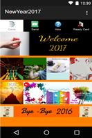 New Year 2017 Wishes Cards постер