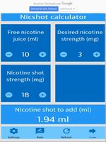 Nicotine Shot & E-Juice Mix Calculator capture d'écran 3