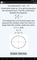 Conic Sections Solver capture d'écran 3