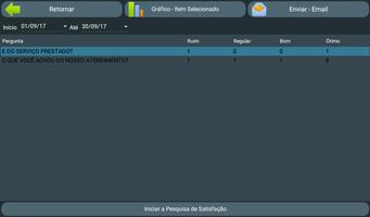 Pesquisa de Satisfação - Demo capture d'écran 3