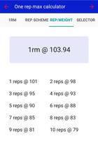 Smart 1RM Calculator screenshot 1