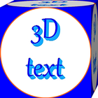 3D Text Write and Share icône