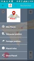 Place X - Partage d'adresses et de positions poster