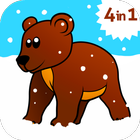 Kids ABC animal Zoo games 2 иконка