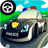 Cop car games for little kids icône