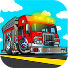 Fire truck childs games icône