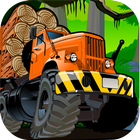 Logging truck icon