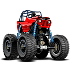 Monster truck games for kids آئیکن