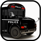 Police Bus driving games icône