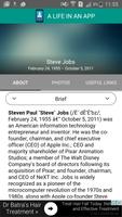 Steve Jobs - LIFE IN AN APP poster