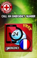 France Emergency numbers Affiche