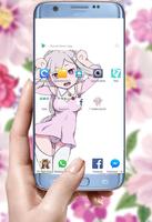 Live Wallpaper of Emilia Anime capture d'écran 2