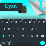 Cyan Emoji Android L Keyboard أيقونة