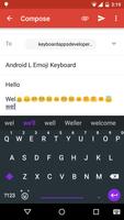 Purple Emoji AndroidL Keyboard الملصق