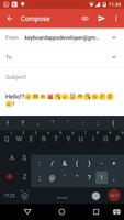 Red Emoji Android L Keyboard الملصق