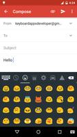 Red Emoji Android L Keyboard تصوير الشاشة 2