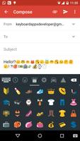 Red Emoji Android L Keyboard تصوير الشاشة 3