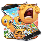 Emoji Cute Yellow Face Expression Theme أيقونة