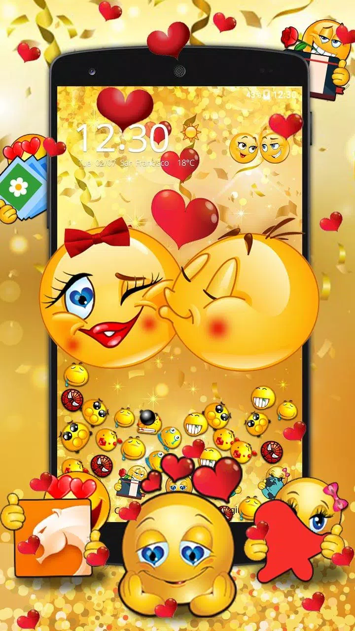 Gravity Emoji Couple Love Theme APK for Android Download