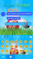 Super Cricket Keyboard Theme постер