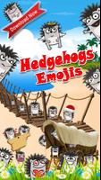 Hedgehog Emojis โปสเตอร์