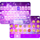 Violet Emoji Keyboard Theme icône