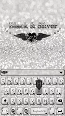 Black & Silver Emoji Keyboard APK download