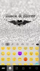 Black & Silver Emoji Keyboard APK download