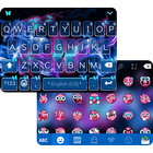 Blue Butterfly Emoji Keyboard ไอคอน