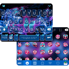 Blue Butterfly Emoji Keyboard ícone