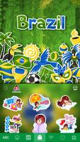 Brazil 2016 Emoji iKeyboard imagem de tela 3