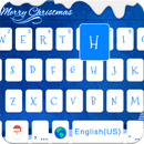 Christmas Blue Theme-iKeyboard APK