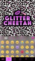 Glitter Cheetah Emoji Keyboard captura de pantalla 1