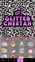 Glitter Cheetah Emoji Keyboard imagem de tela 2