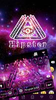 Hipster Emoji Keyboard Theme پوسٹر