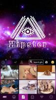 Hipster Emoji Keyboard Theme اسکرین شاٹ 2