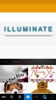 Illuminate Emoji iKeyboard تصوير الشاشة 1