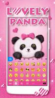 Lovely Panda iKeyboard Theme ảnh chụp màn hình 1