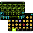 Neon Light Emoji Keyboard Skin